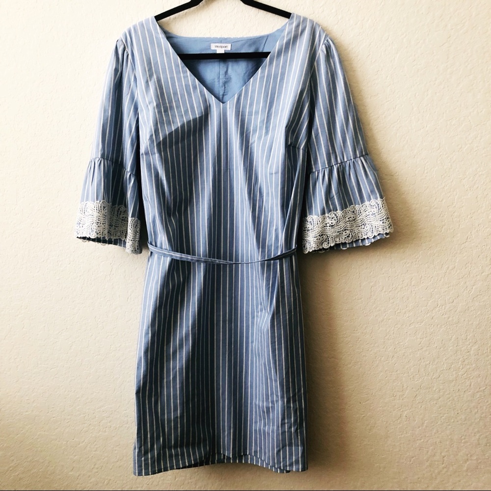 NWOT STRIPED 3/4 SLEEVE DRESS